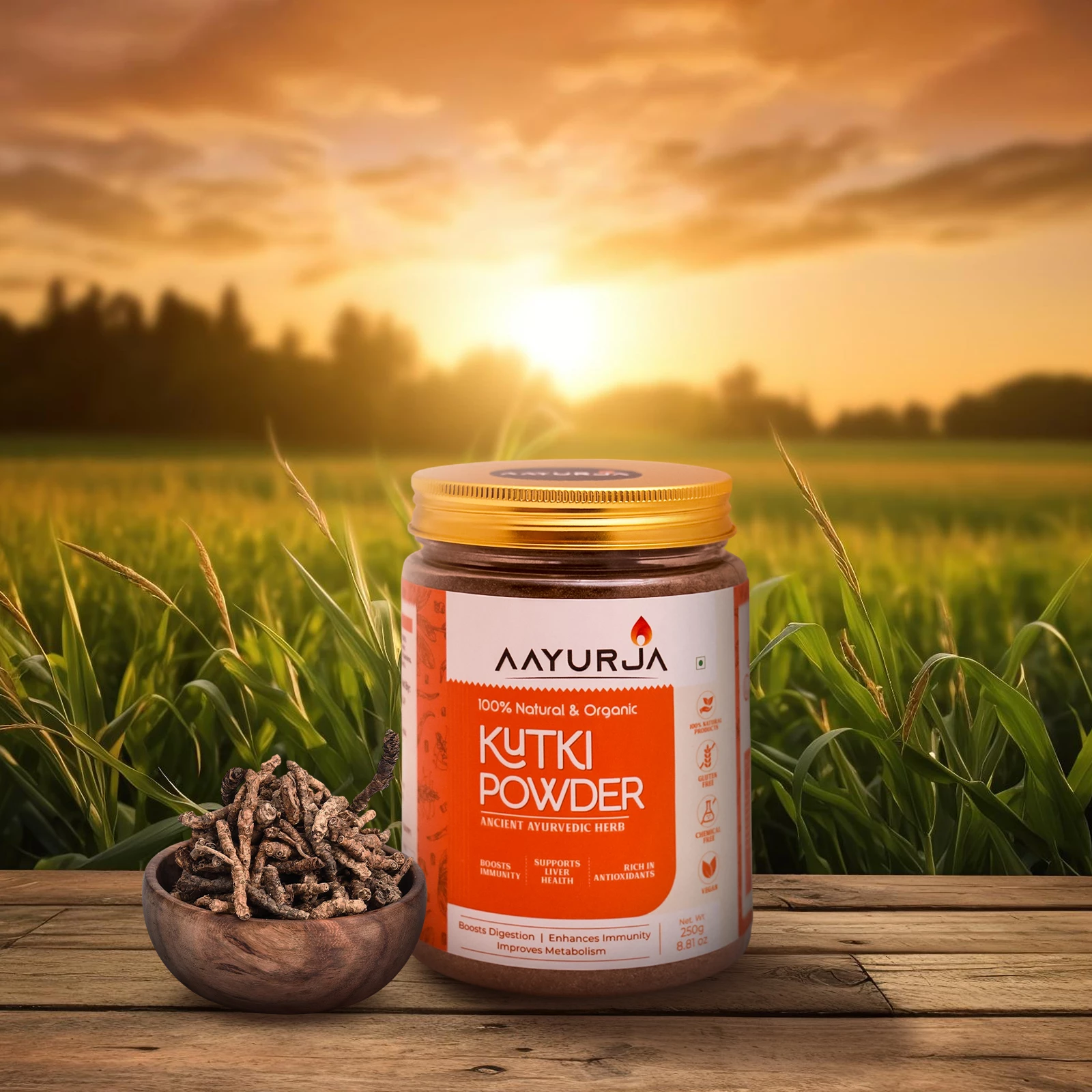 100% Organic Kutki Powder – Ayurvedic Liver & Immunity Booster